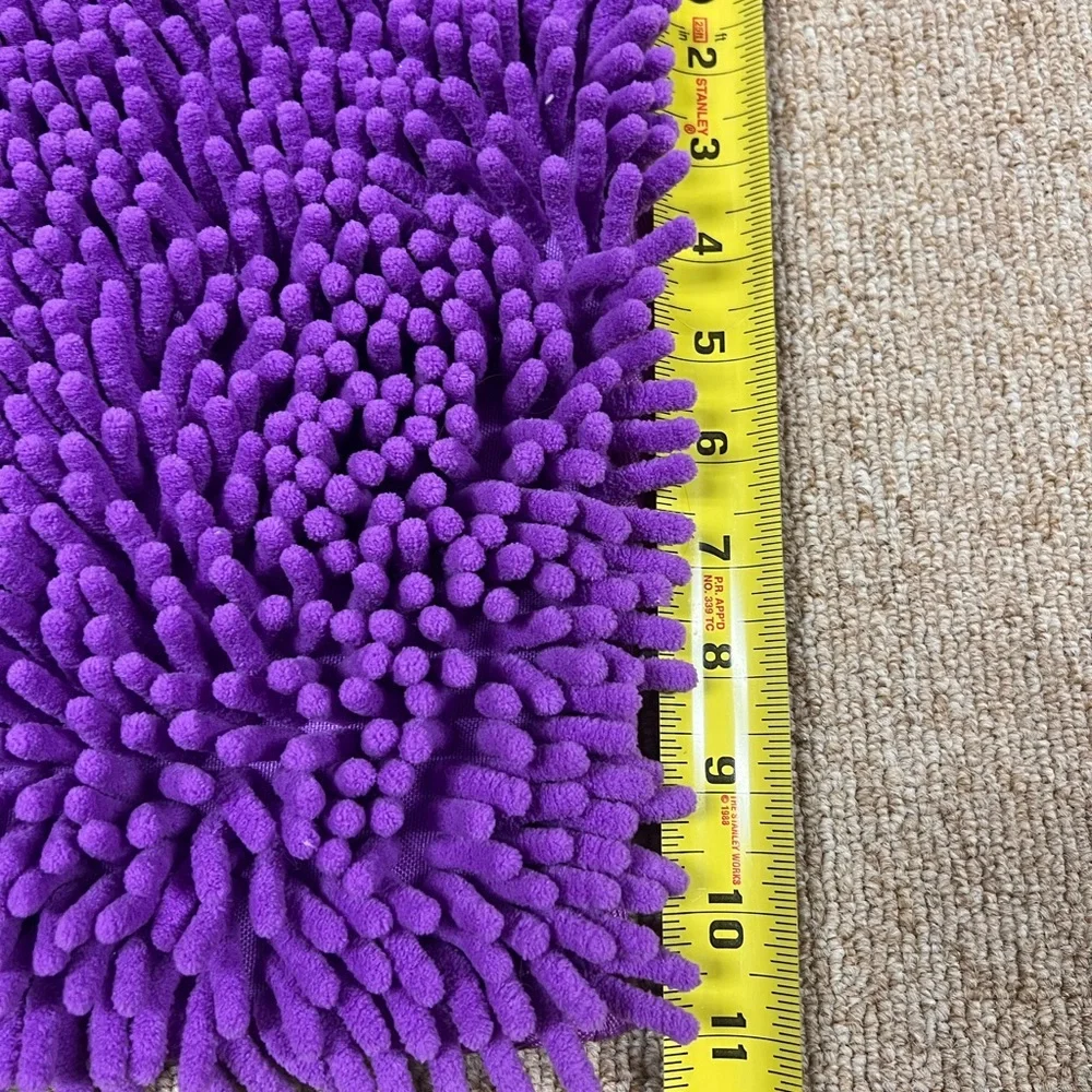 10'' Locker Rug Purple School Cute Locker Decor with Anti-Slip Backing Chenille